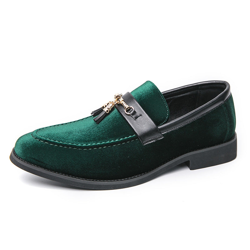 Sebastian | Mens Velvet Tassel Formal Loafers