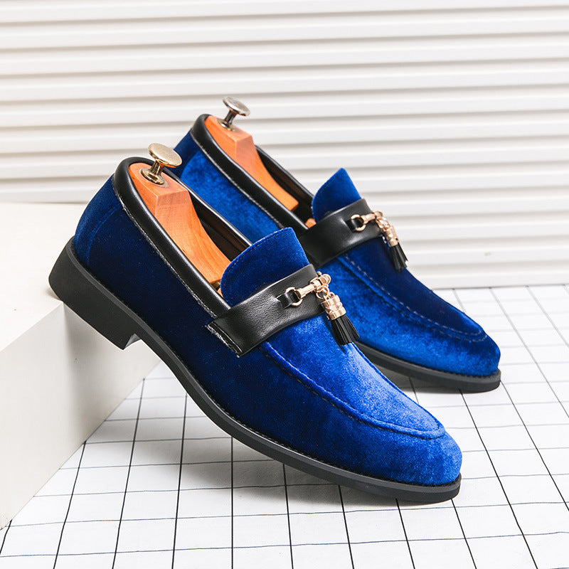 Sebastian | Mens Velvet Tassel Formal Loafers