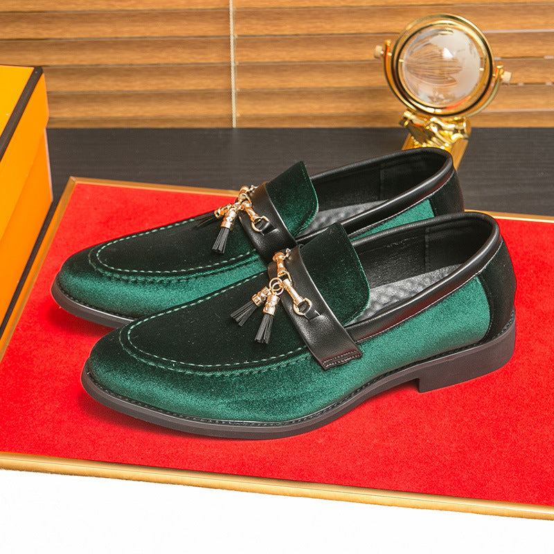 Sebastian | Mens Velvet Tassel Formal Loafers