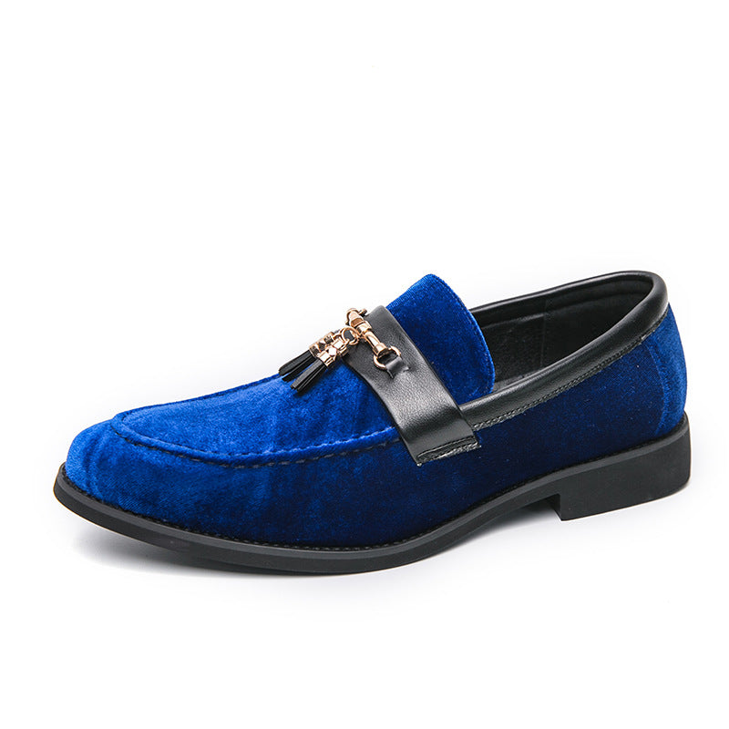 Sebastian | Mens Velvet Tassel Formal Loafers