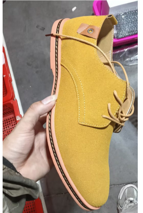 Nathaniel | Mens Suede Lace-Up Derby Shoes