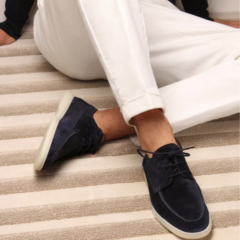 Felix | Mens Suede Lace-Up Boat Shoes