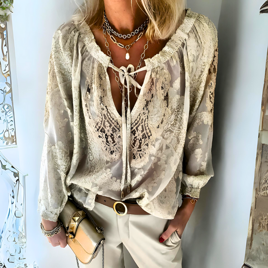 Isabel | Crocheted Boho Blouse