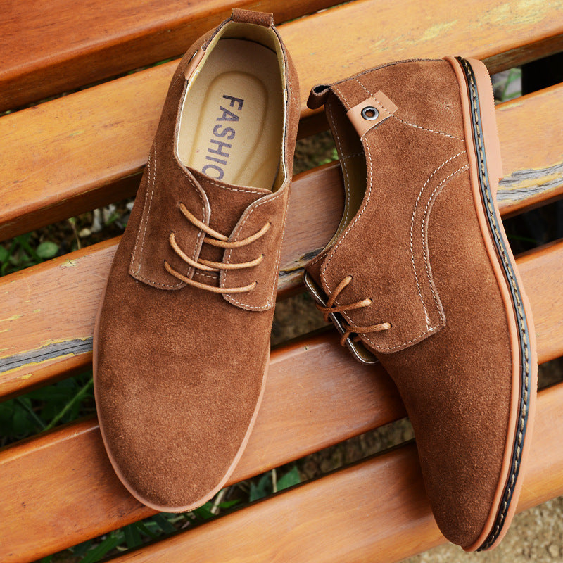 Nathaniel | Mens Suede Lace-Up Derby Shoes