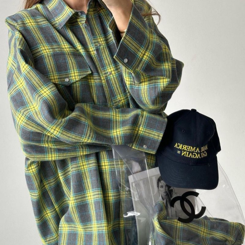Charlotte | Oversized Plaid Shirt