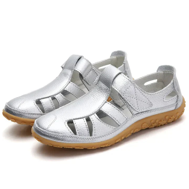 Margot | Women's Orthopedic Comfort Sandals – Closed Toe Velcro Strap