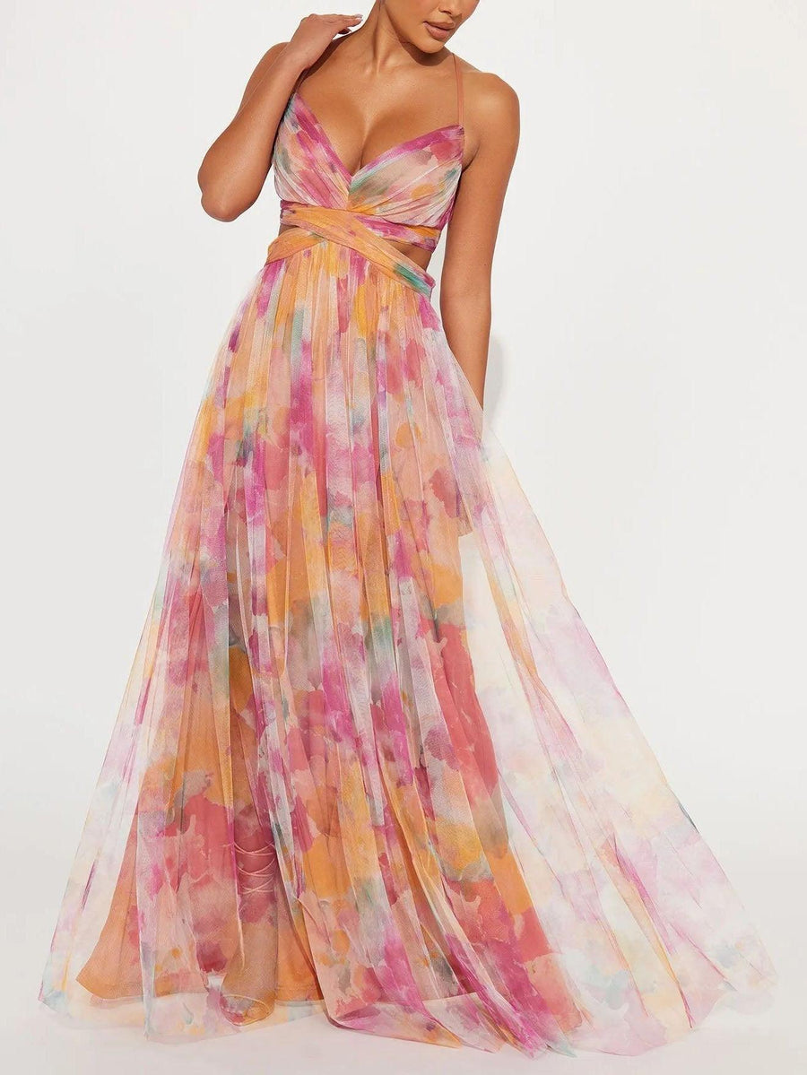 Grace | Painted Floral Wedding Dress