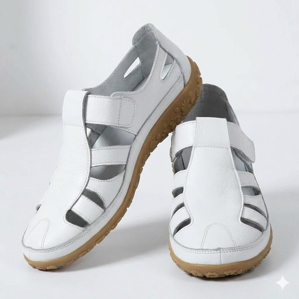 Margot | Women's Orthopedic Comfort Sandals – Closed Toe Velcro Strap