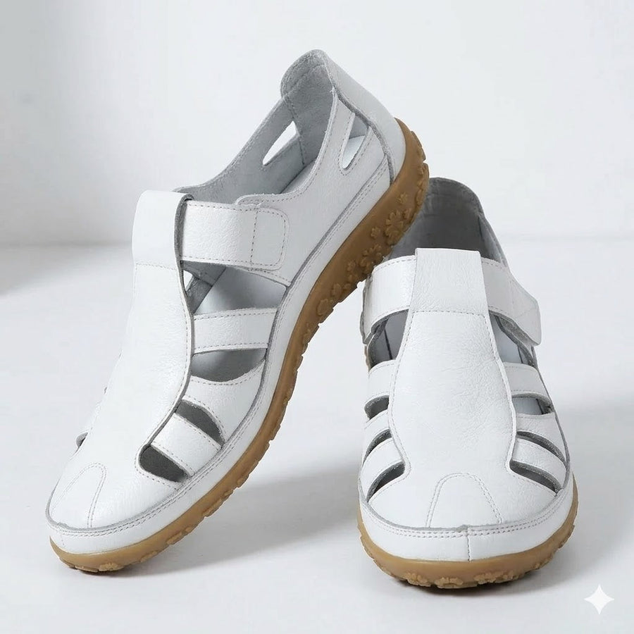 Margot | Women's Orthopedic Comfort Sandals – Closed Toe Velcro Strap