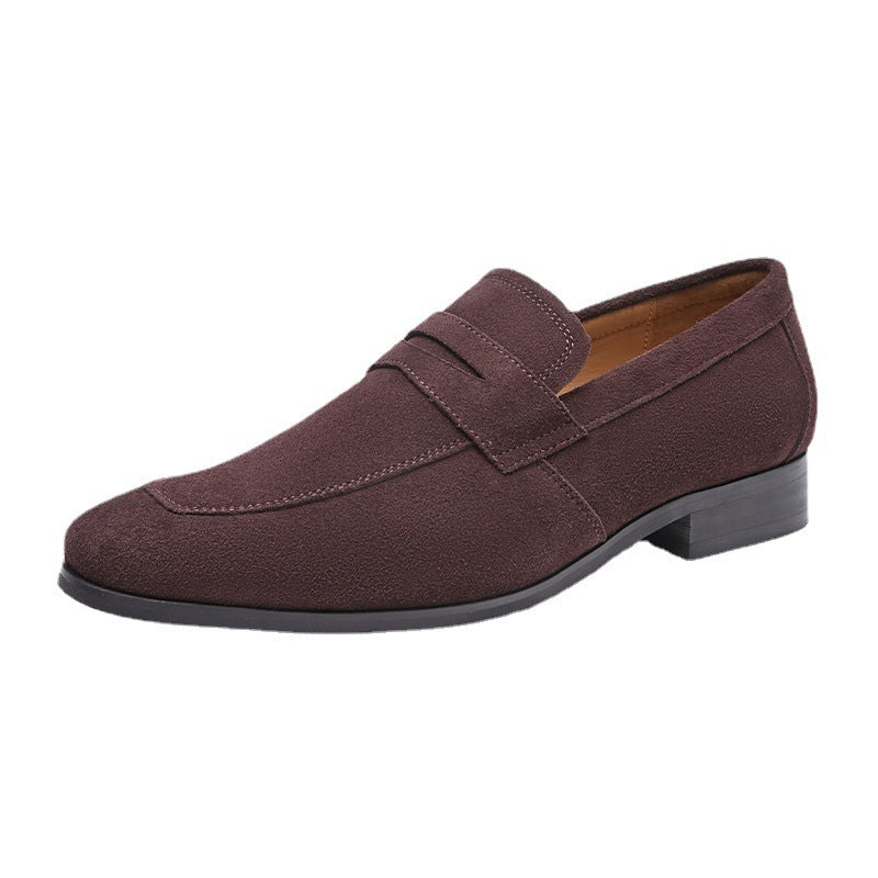 William | Mens Suede Penny Loafers