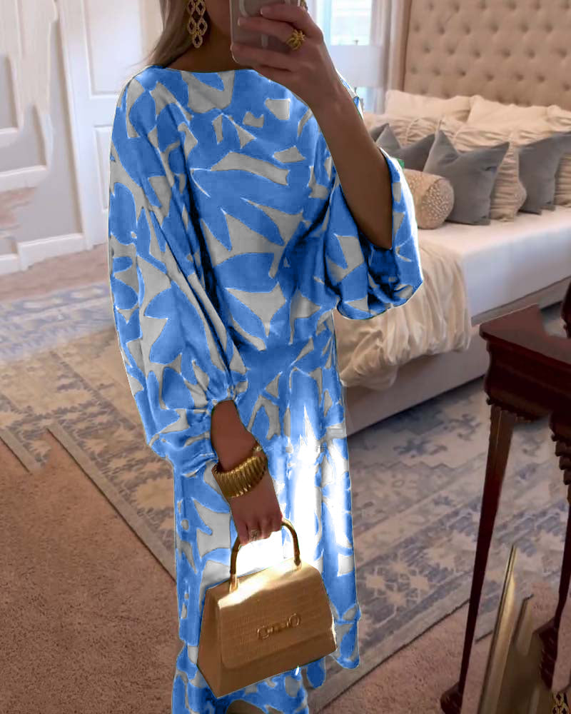Josephine | Printed Lantern Sleeve Two Piece