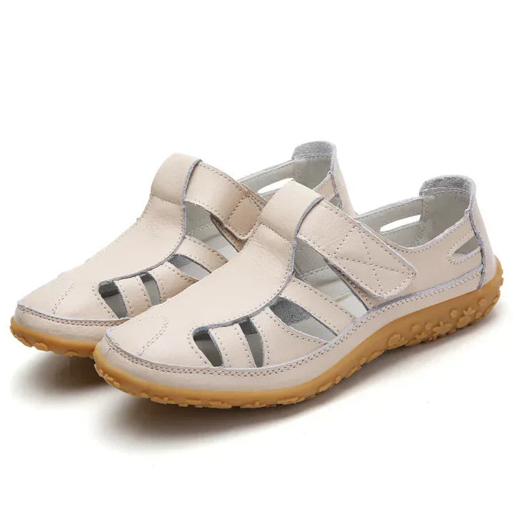 Margot | Women's Orthopedic Comfort Sandals – Closed Toe Velcro Strap