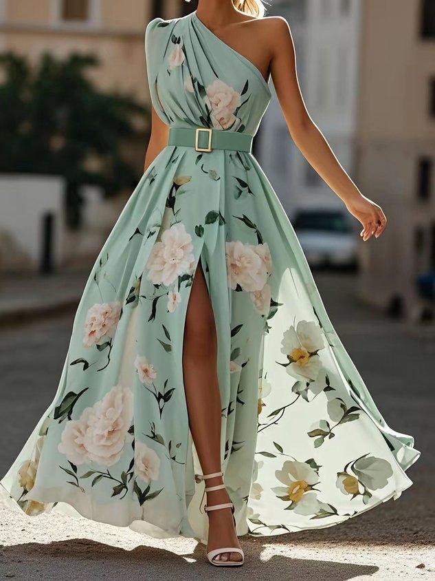 Freya | Green Floral Wedding Dress