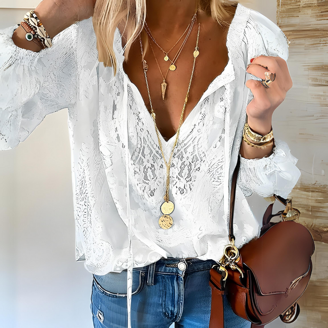 Isabel | Crocheted Boho Blouse