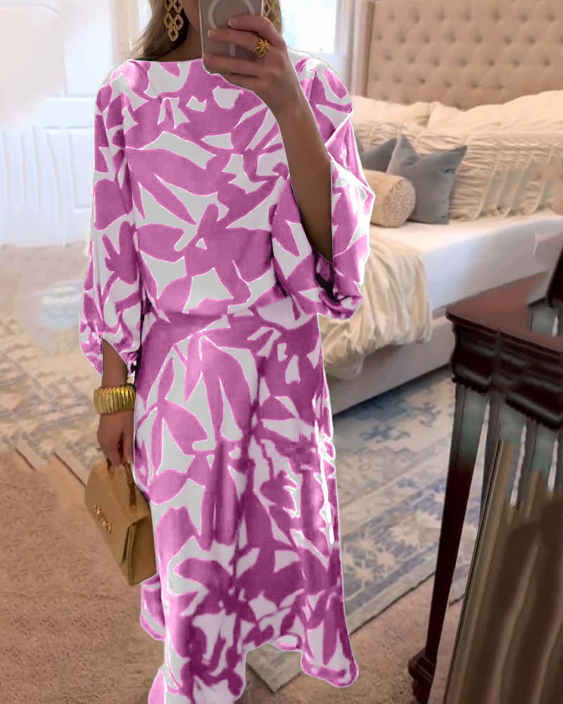 Josephine | Printed Lantern Sleeve Two Piece