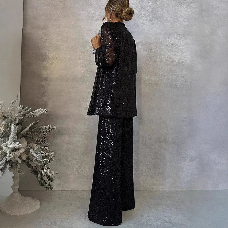 Tansy | Sequin Matching Set High Waist