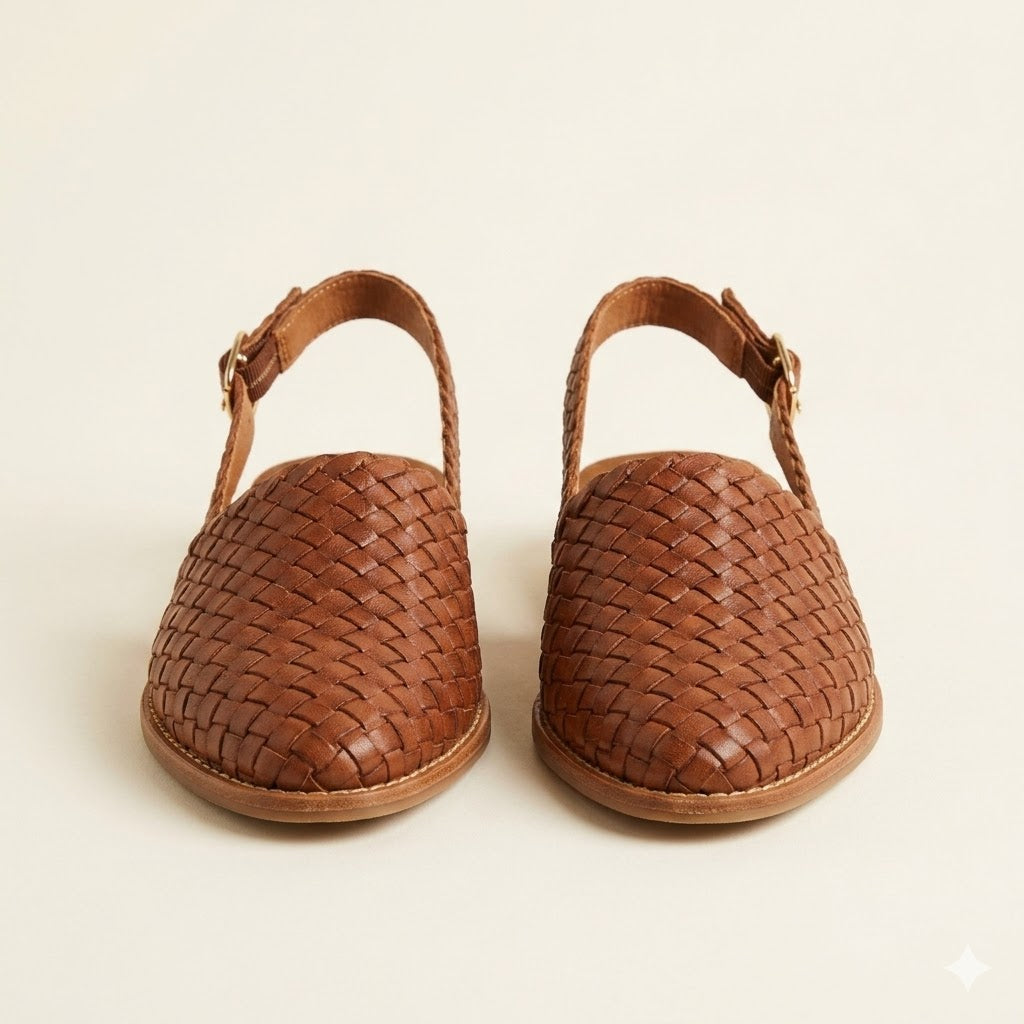Isla | Women's Woven Slingback Flat Shoes
