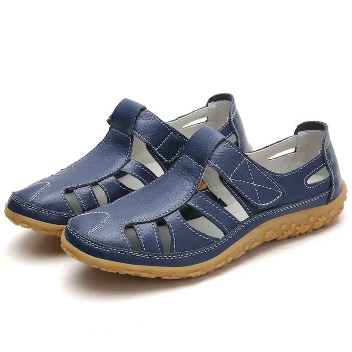 Margot | Women's Orthopedic Comfort Sandals – Closed Toe Velcro Strap