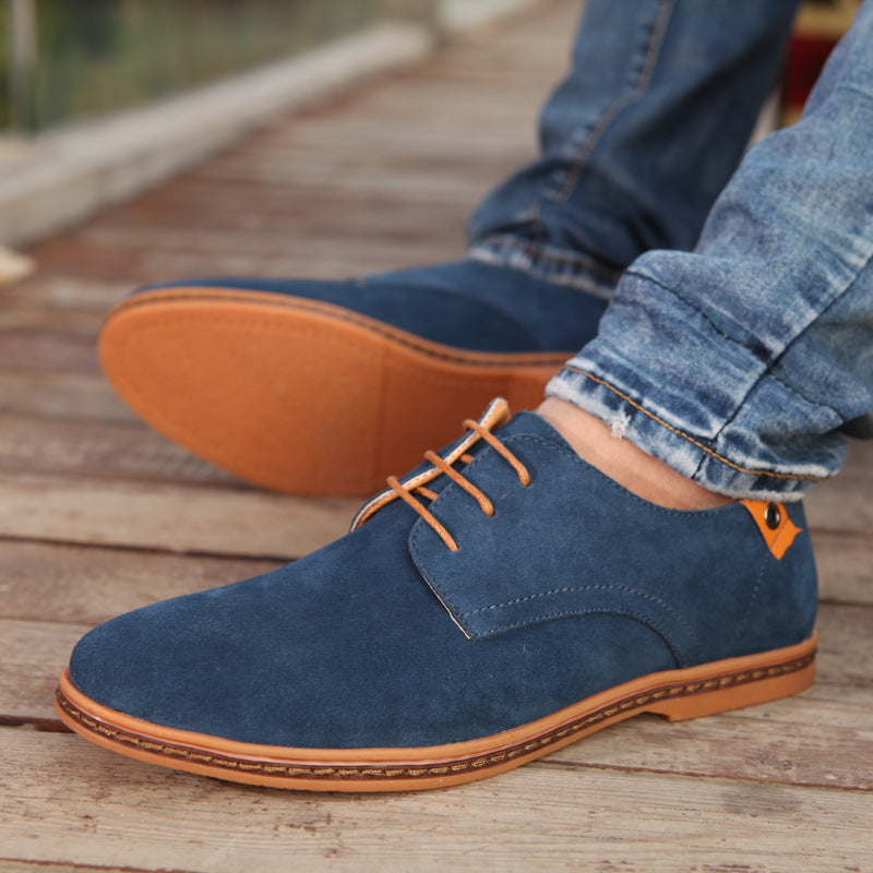 Nathaniel | Mens Suede Lace-Up Derby Shoes