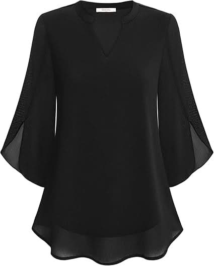 Celeste | Double Layer Chiffon Blouse