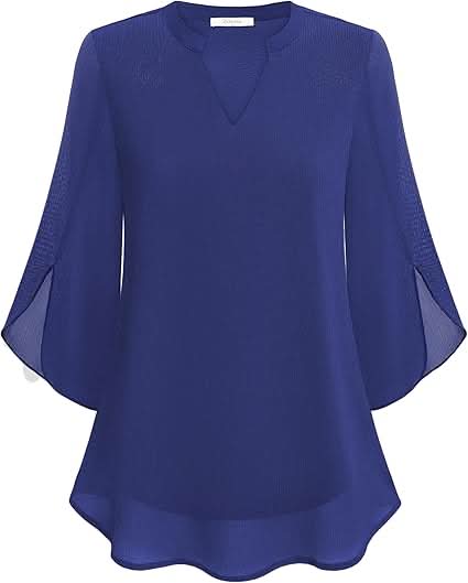 Celeste | Double Layer Chiffon Blouse