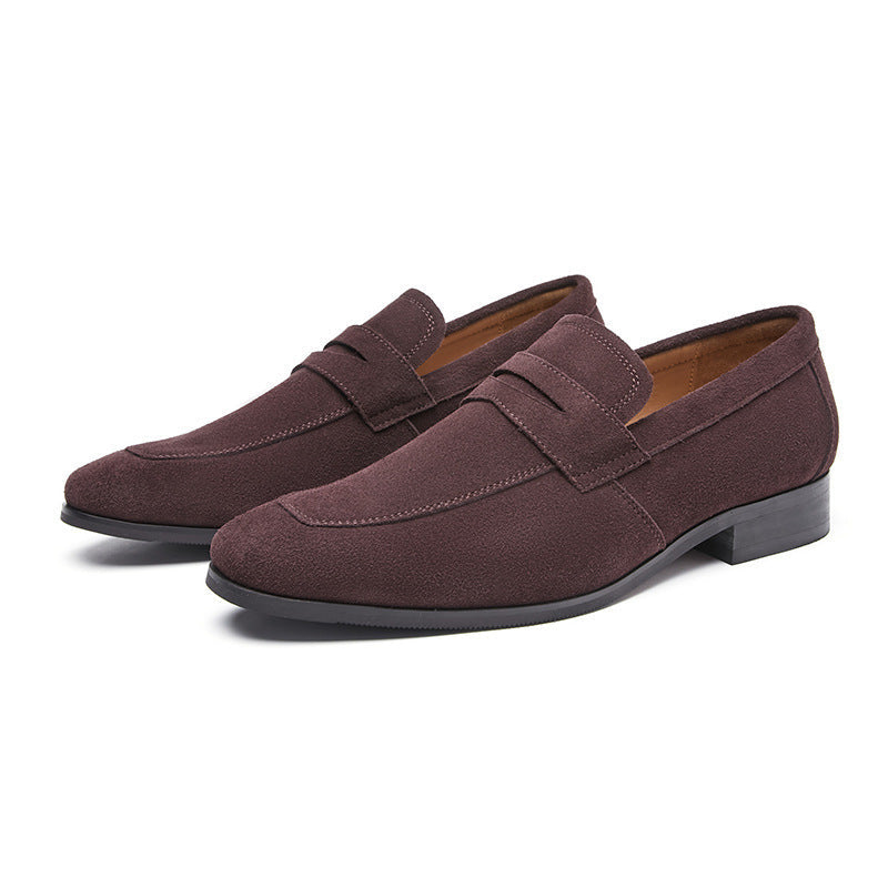 William | Mens Suede Penny Loafers