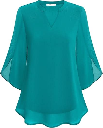 Celeste | Double Layer Chiffon Blouse
