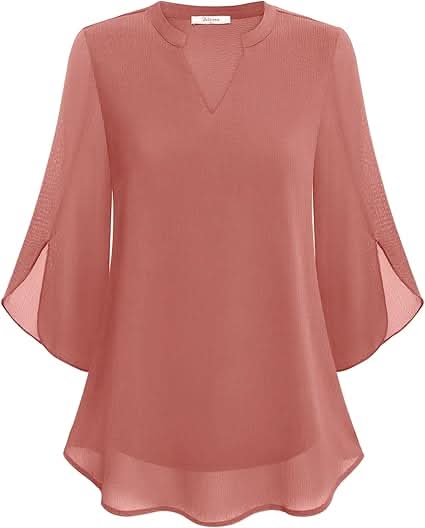 Celeste | Double Layer Chiffon Blouse