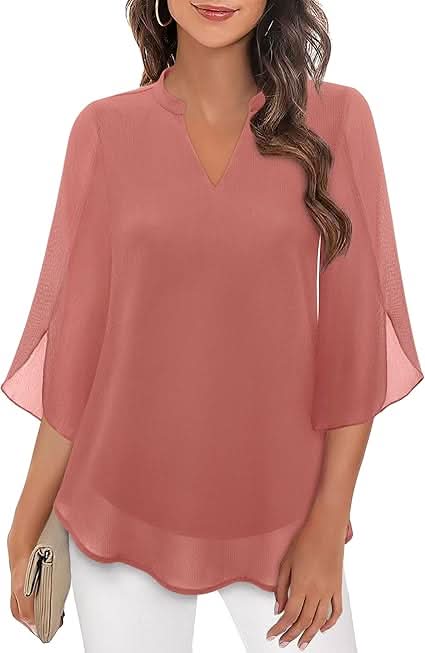 Celeste | Double Layer Chiffon Blouse