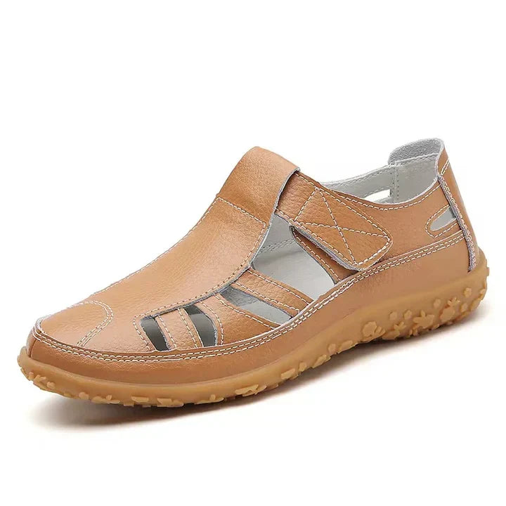 Margot | Women's Orthopedic Comfort Sandals – Closed Toe Velcro Strap