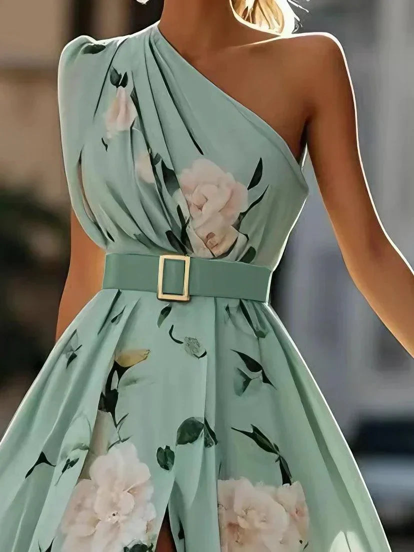 Freya | Green Floral Wedding Dress