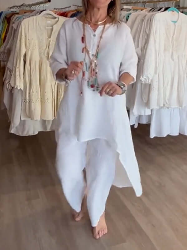 Dahlia | Linen Matching Set Summer Suit