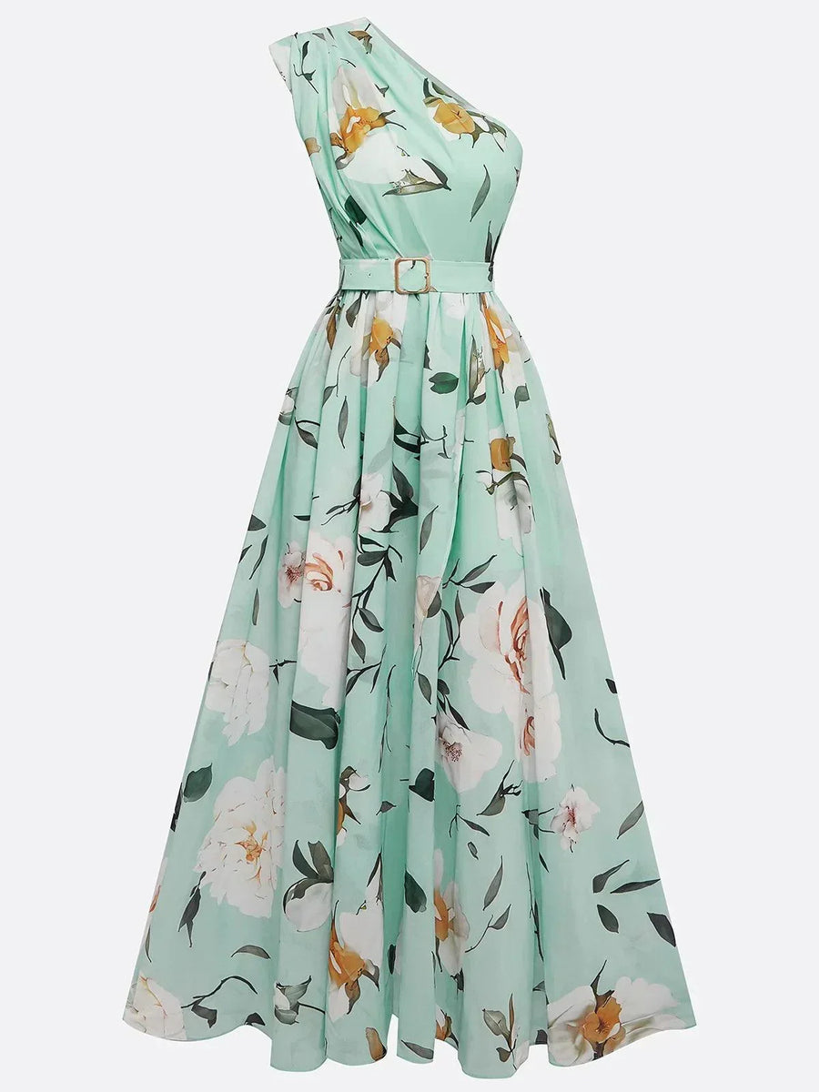 Freya | Green Floral Wedding Dress