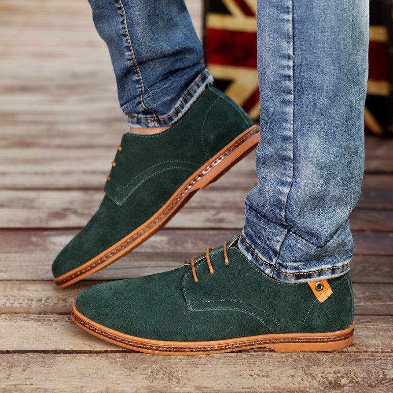 Nathaniel | Mens Suede Lace-Up Derby Shoes