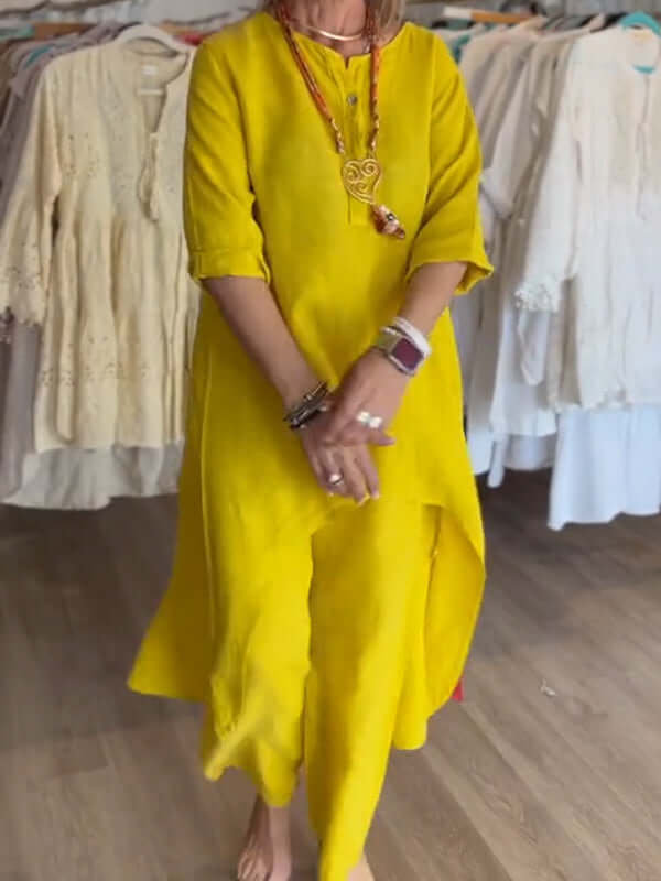 Dahlia | Linen Matching Set Summer Suit