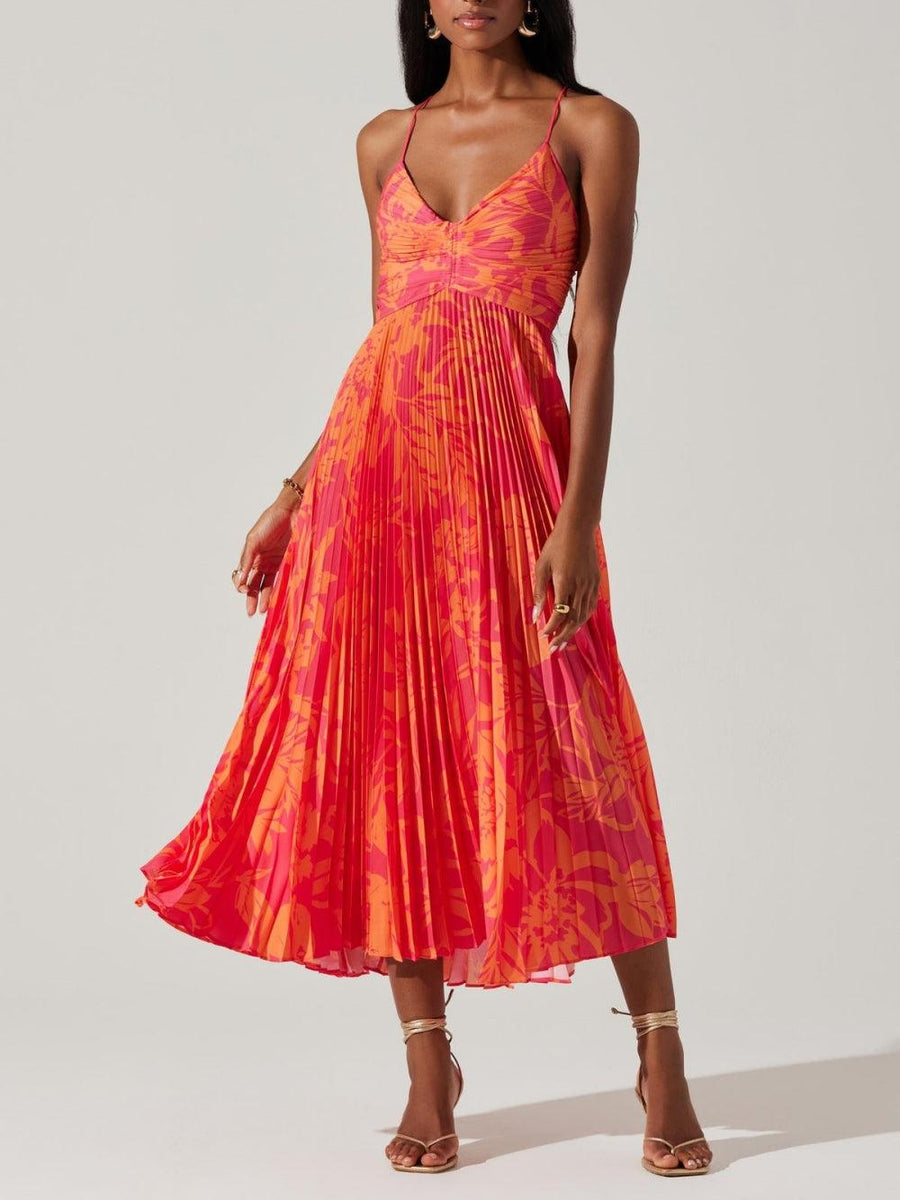 Amelia | Floral Midi Wedding Dress