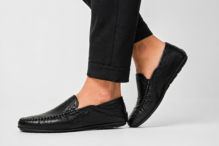 Marcus | Mens Leather Slip-On Loafers