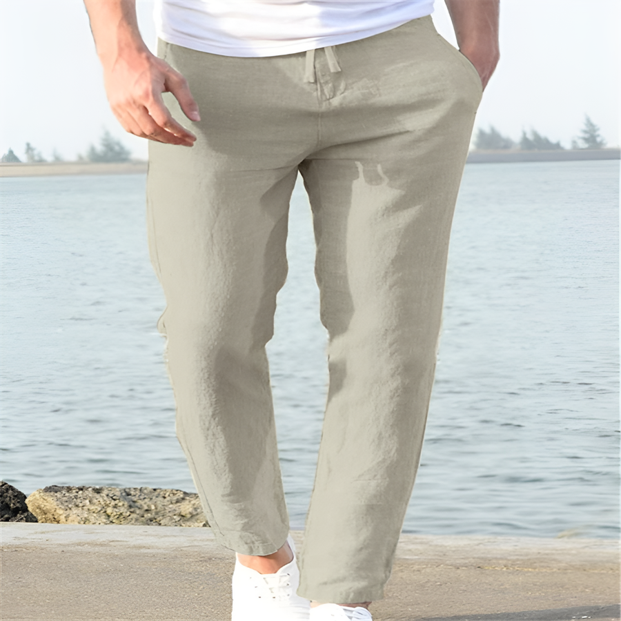 Julian | Men's Linen Warm Weather Trousers