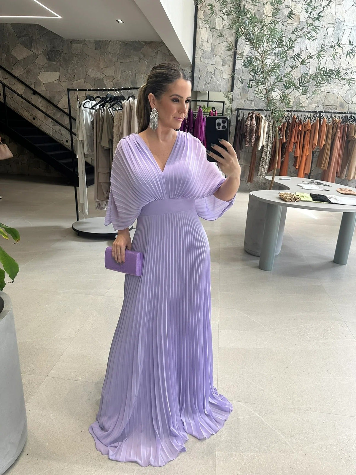 Verity | Vibrant Pleated Wedding Evening Dress