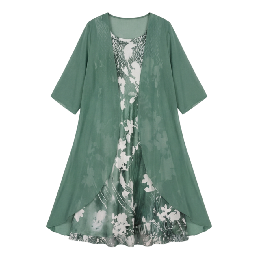 Theodora | Floral Chiffon Two Piece Set