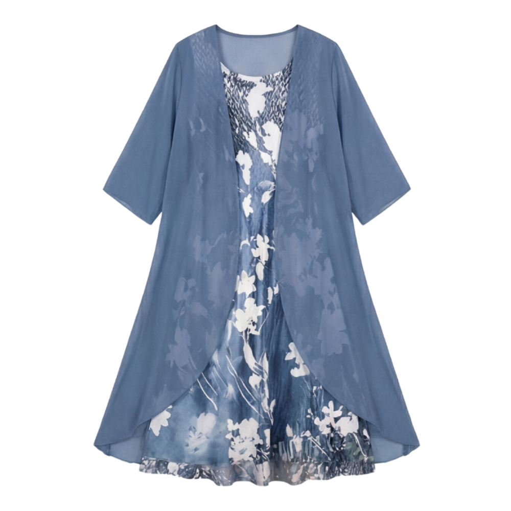 Theodora | Floral Chiffon Two Piece Set