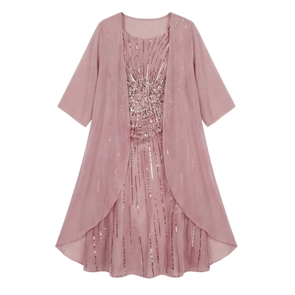 Theodora | Floral Chiffon Two Piece Set