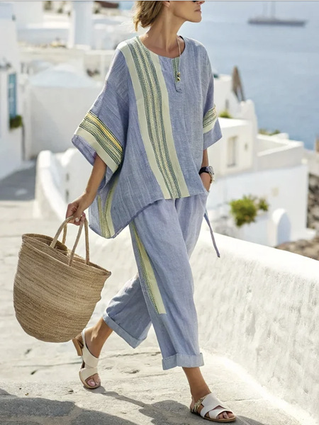 Marguerite | Bamboo Linen Two Piece Set