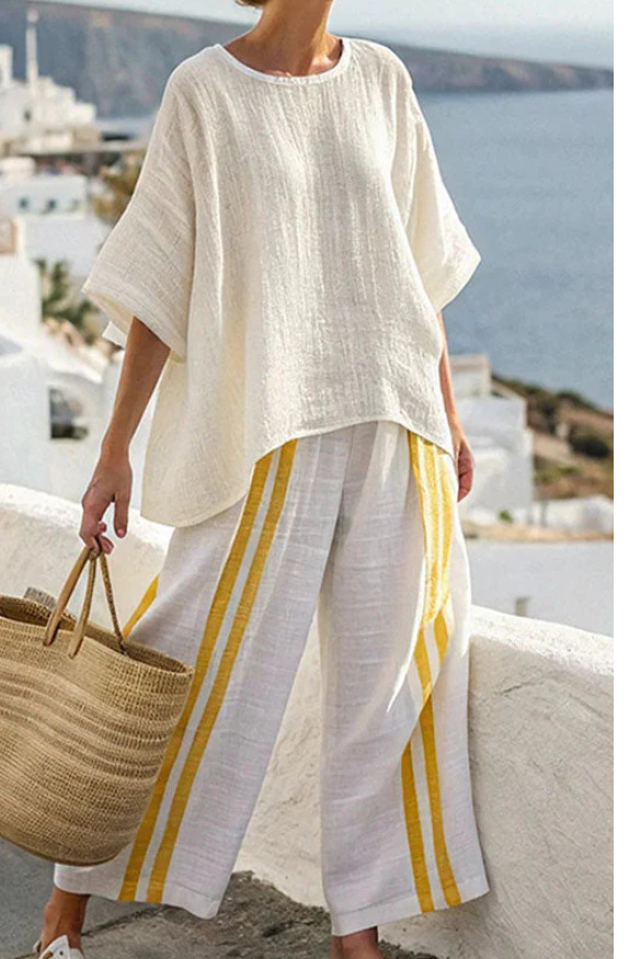 Marguerite | Bamboo Linen Two Piece Set