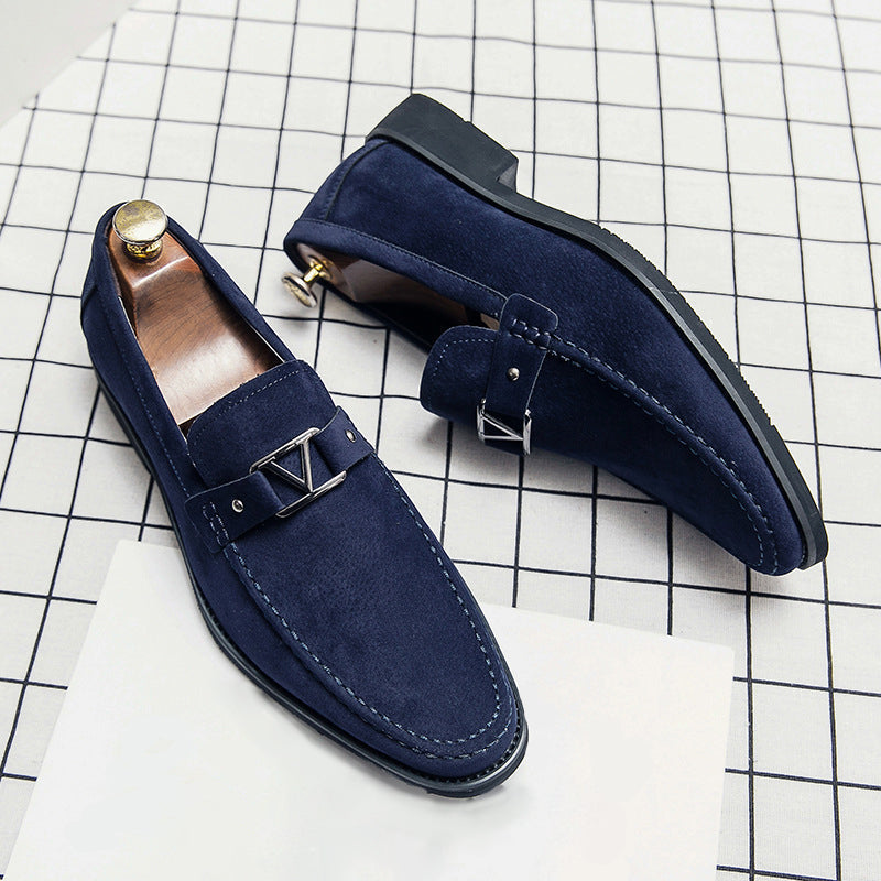 Alexander | Mens Suede Buckle Formal Loafers
