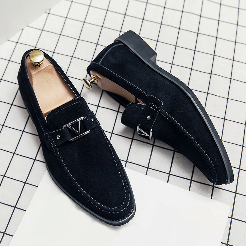 Alexander | Mens Suede Buckle Formal Loafers