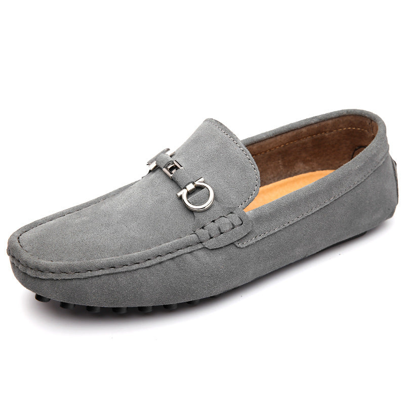 Dominic | Mens Suede Buckle Driving Loafers