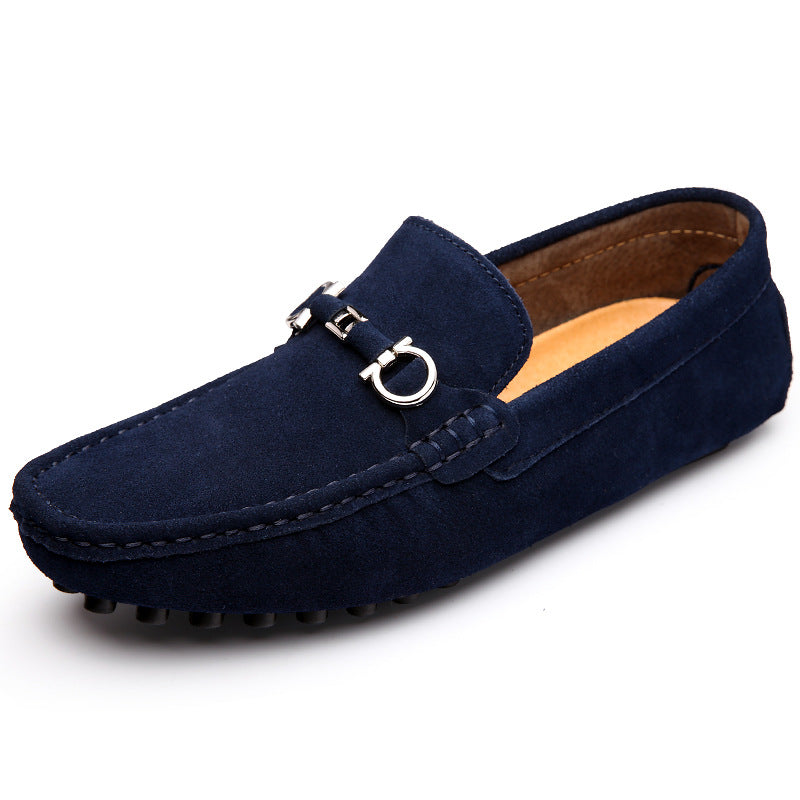 Dominic | Mens Suede Buckle Driving Loafers