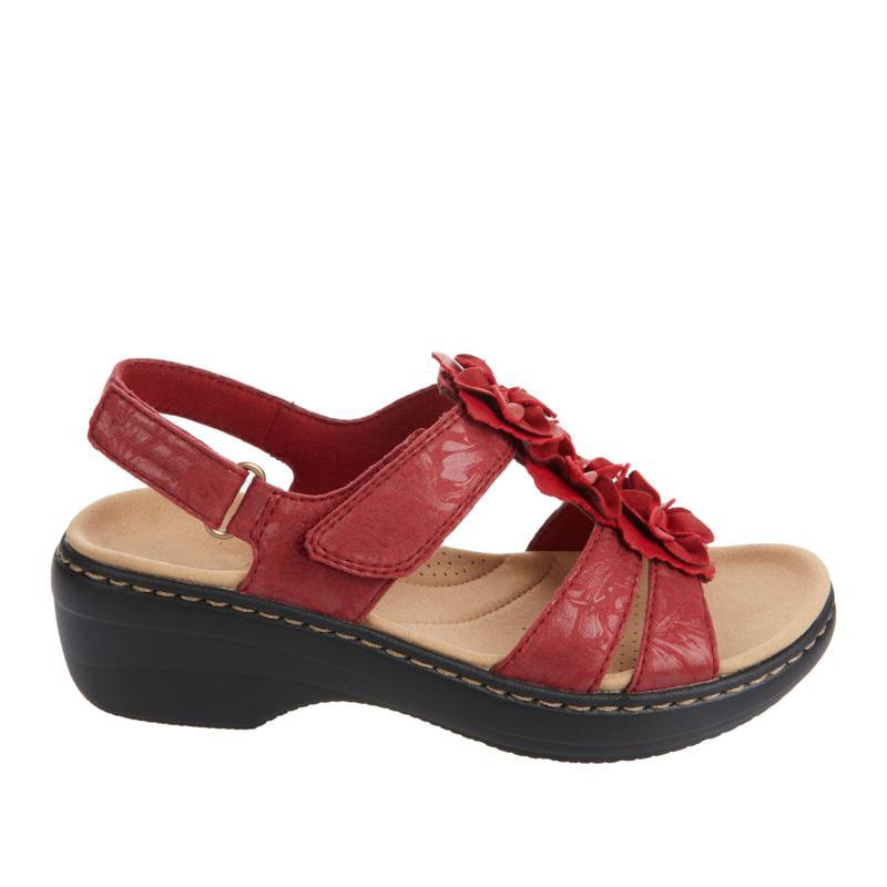 Amelia | Floral Wedge Sandals