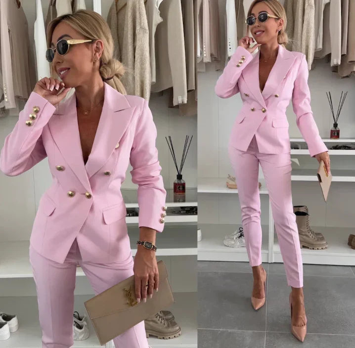 Oaklee | Blazer Matching Set Tailored Chic
